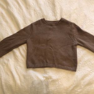 GARAGE | Cropped brown sweater